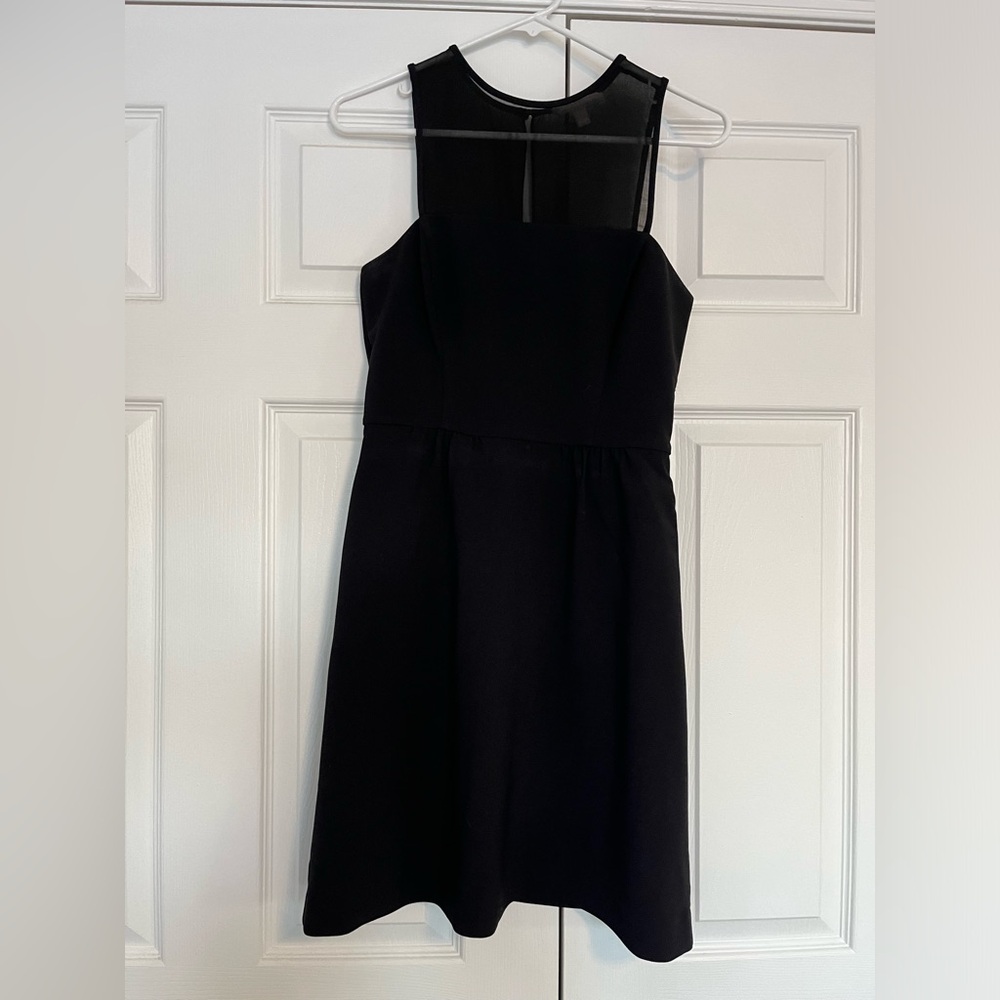 Banana Republic Black Dress with Sheer Detail